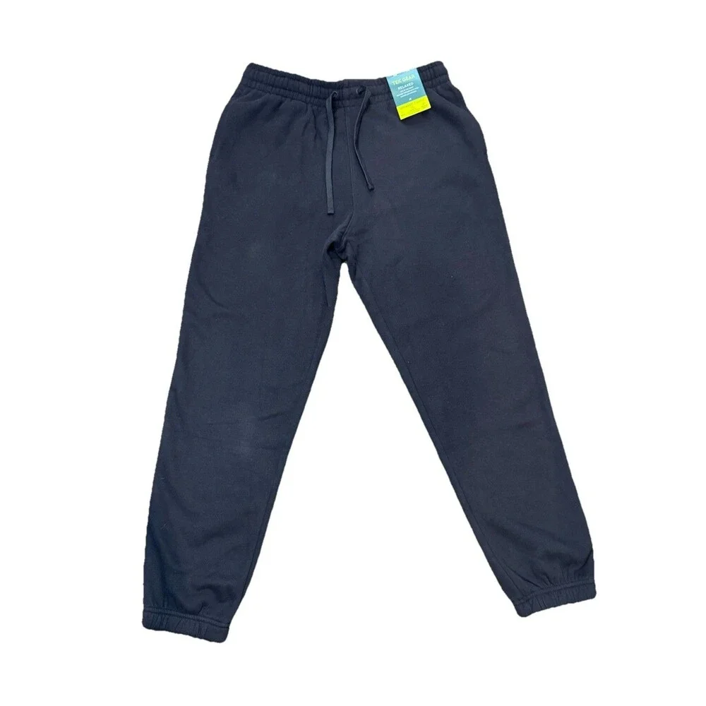 Tek Gear Sweatpants Size M Black Jogger Relaxed Ultrasoft Pull On Pockets Men's